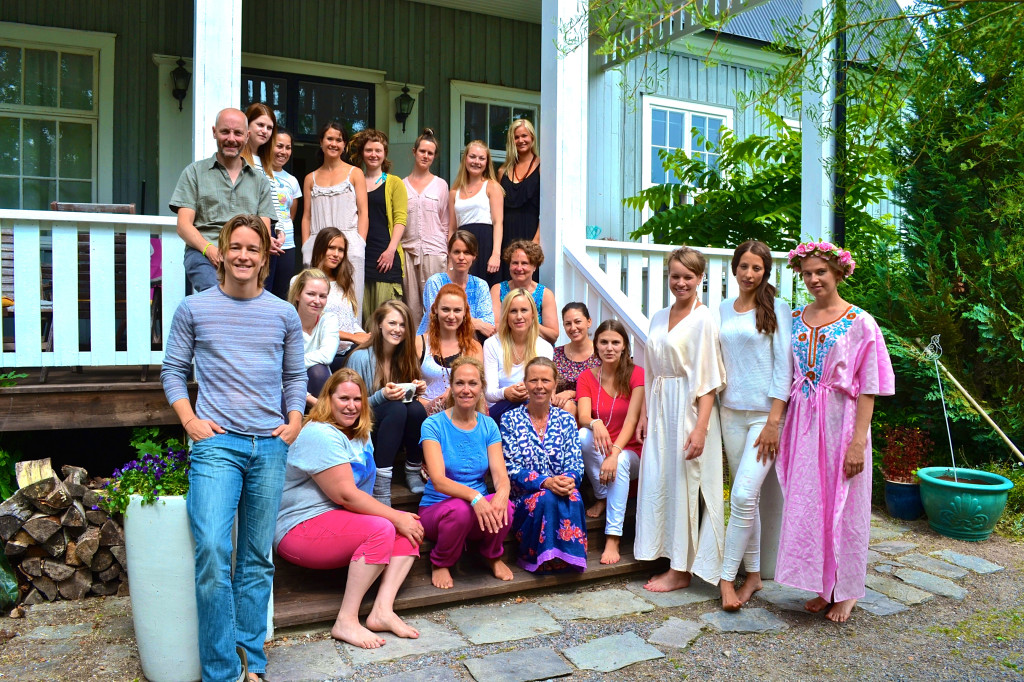 The "retreaters" and staff at Mariagården