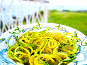 Quick & Easy Raw Probiotic Mango Noodle Salad with Sea Clear by Shaman Shack